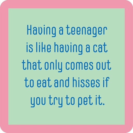 Drinks On Me : Teenager Cat Coaster -