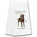 E & S Pets : "Every Meal You Make" Kitchen Towel -Chocolate Labrador - E & S Pets : "Every Meal You Make" Kitchen Towel -Chocolate Labrador