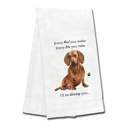 E & S Pets : "Every Meal You Make" Kitchen Towel - Red Dachshund - E & S Pets : "Every Meal You Make" Kitchen Towel - Red Dachshund