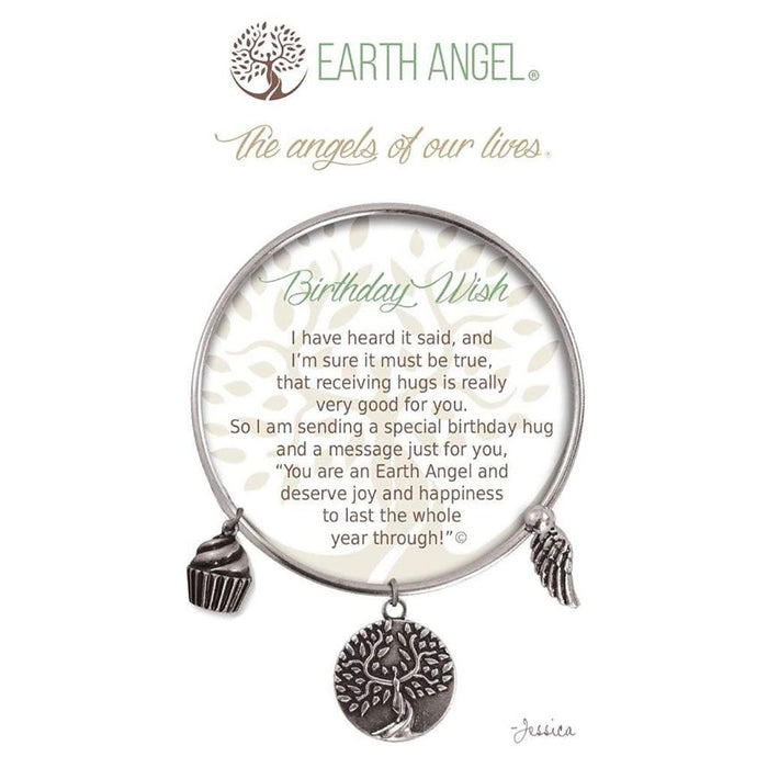 Earth Angel : Birthday Wish Bracelet in Silver -