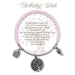 Earth Angel : Birthday Wish Radiant Pink Stone Bracelet -