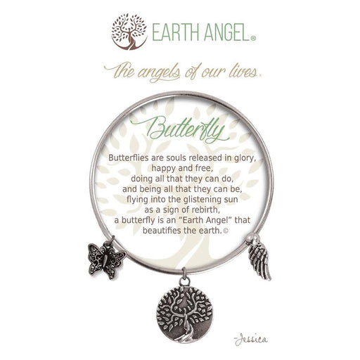 Earth Angel : Butterfly Bracelet in Silver -