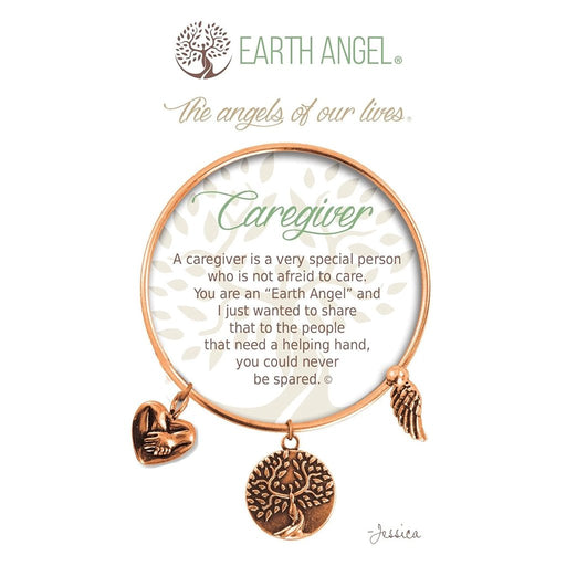 Earth Angel : Caregiver Charm Bracelet in Copper - Earth Angel : Caregiver Charm Bracelet in Copper