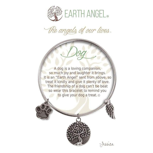 Earth Angel : Dog Bracelet in Silver -