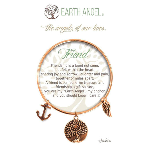 Letter V Earth Angel Bracelet Copper