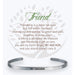 Earth Angel : Friend Cuff Bracelet in Silver -