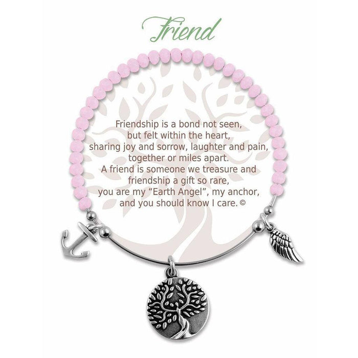 Earth Angel : Friend Radiant Pink Stone Bracelet -