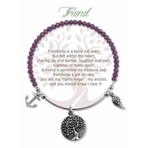 Earth Angel : Friend Radiant Purple Stone Bracelet -