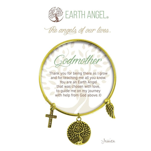 Earth Angel : Godmother Charm Bracelet in Brass - Earth Angel : Godmother Charm Bracelet in Brass