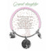 Earth Angel : Grand-Daughter Radiant Pink Stone Bracelet -