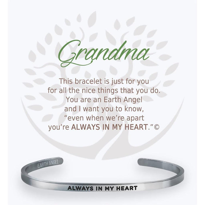 Earth Angel : Grandma Cuff Bracelet in Silver -