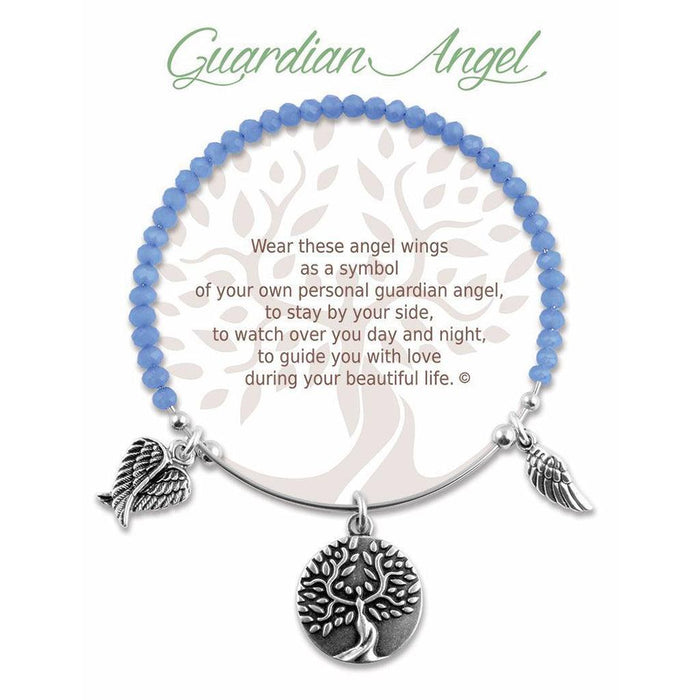 Earth Angel : Guardian Angel Radiant Blue Stone Bracelet -