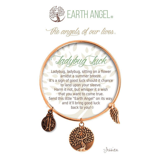 Earth Angel : Ladybug Luck Bracelet in Copper -
