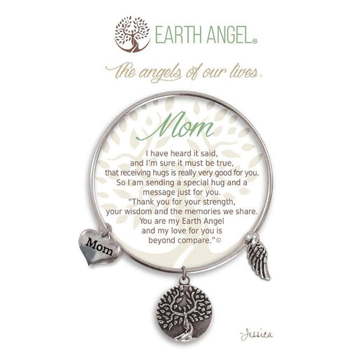 Earth Angel : Mom Bracelet in Silver -