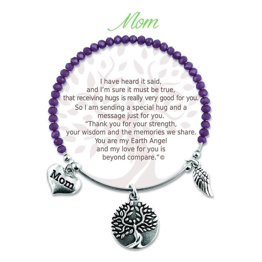 Earth Angel : Mom Radiant Purple Stone Bracelet -