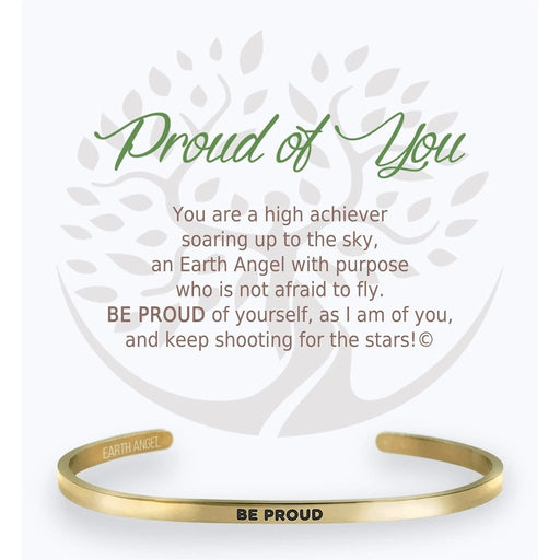 Earth Angel : Proud of You Cuff Bracelet in Gold -