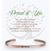Earth Angel : Proud of You Cuff Bracelet in Rose Gold -