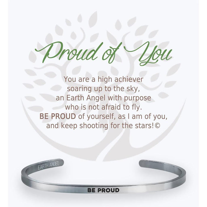 Earth Angel : Proud of You Cuff Bracelet in Silver -