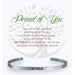 Earth Angel : Proud of You Cuff Bracelet in Silver -