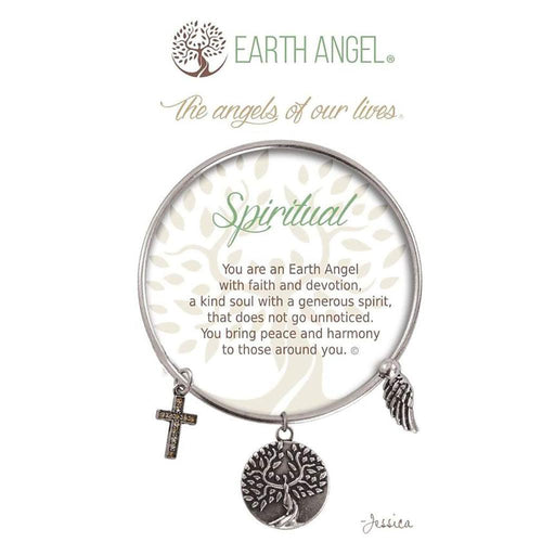 Earth Angel : Spiritual Bracelet in Silver -