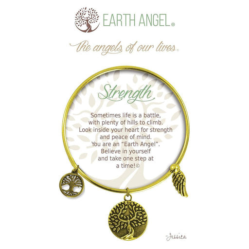 Earth Angel : Strength Bracelet in Brass -