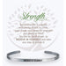 Earth Angel : Strength Cuff Bracelet in Silver -