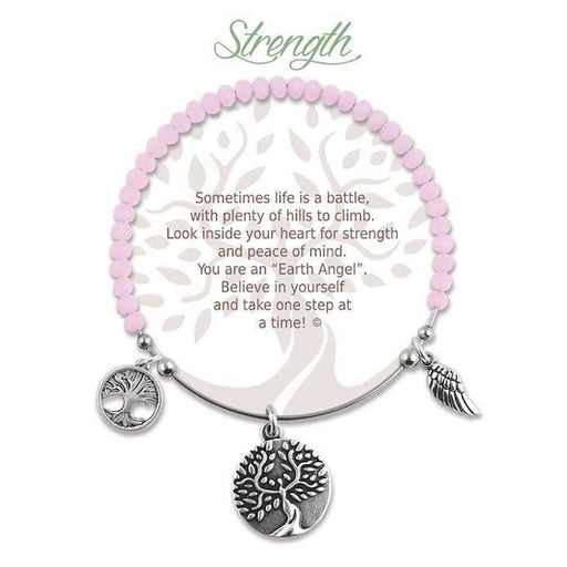 Earth Angel : Strength Radiant Pink Stone Bracelet -