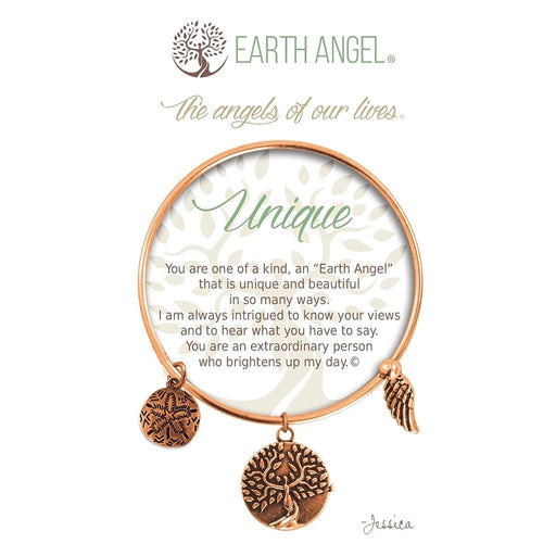 Earth Angel : Unique Charm Bracelet in Copper - Earth Angel : Unique Charm Bracelet in Copper