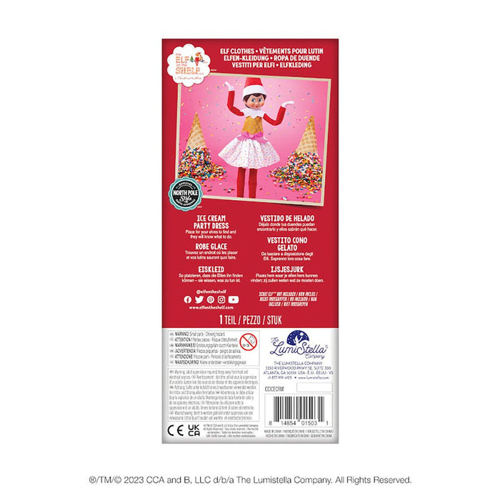 Elf On the Shelf : Claus Couture Collection® Ice Cream Party Dress - Elf On the Shelf : Claus Couture Collection® Ice Cream Party Dress