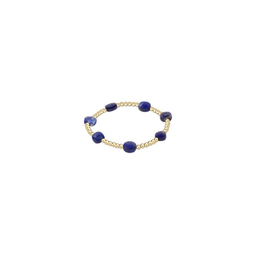 Enewton Designer : Admire Gold 3mm Bead Bracelet - Gemstone in Lapis -