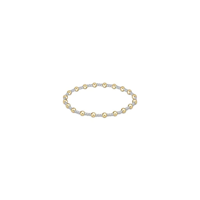 Enewton Designer : Classic Sincerity Pattern Bead Bracelet in Mixed Metal -