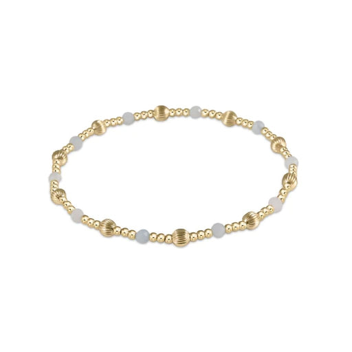 Enewton Designer : Dignity Sincerity 4mm Bead Bracelet - Gemstone in Aquamarine -