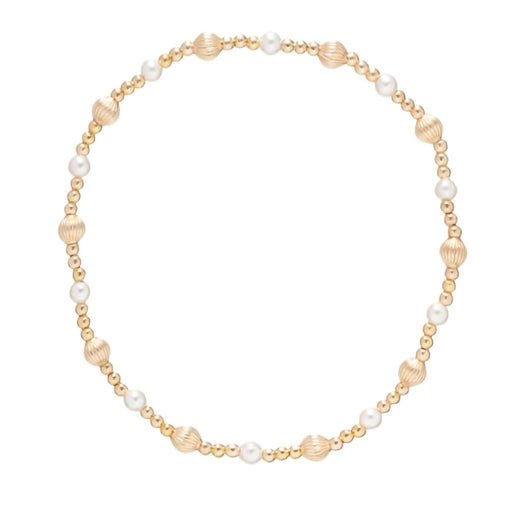 Enewton Designer : Dignity Sincerity 4mm Bead Bracelet - Gemstone in Pearl -