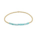 Enewton Designer : Gold Bliss 2mm Bead Bracelet - Gemstone in Amazonite -