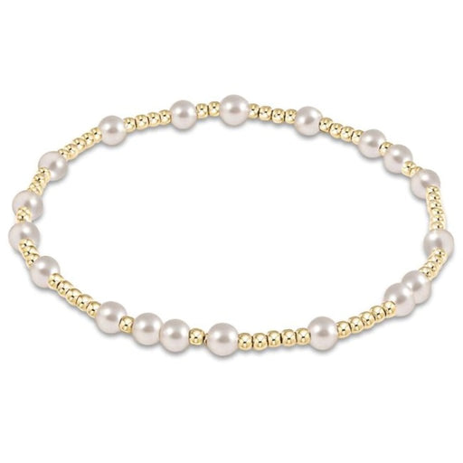 Enewton Designer : Hope Unwritten Bracelet - 4mm Bead - Gold With Pearl - Enewton Designer : Hope Unwritten Bracelet - 4mm Bead - Gold With Pearl