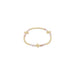 Enewton Designer : Signature Cross Gold Bliss Pattern 2.5mm Bead Bracelet in Pink Opal -