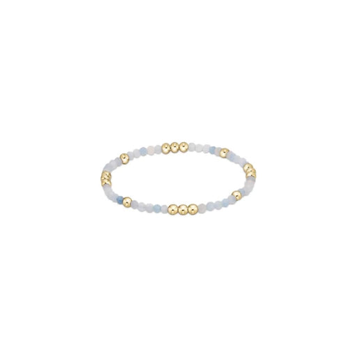 Enewton Designer : Worthy 3mm Bead Bracelet - Gemstone in Aquamarine -