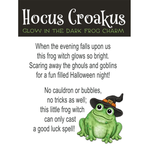 Ganz : Hocus Croakus - Glow In The Dark Frog Charm - Ganz : Hocus Croakus - Glow In The Dark Frog Charm