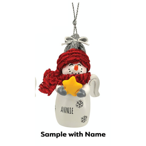 Ganz : Let It Snow! Snow Angel Ornament Name - Assorted O-Z - Ganz : Let It Snow! Snow Angel Ornament Name - Assorted O-Z