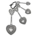 Ganz : Measuring Spoons - Hearts (4 pc. set) - Ganz : Measuring Spoons - Hearts (4 pc. set)