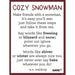 Ganz : Ornament - Cozy Snowman - Ganz : Ornament - Cozy Snowman