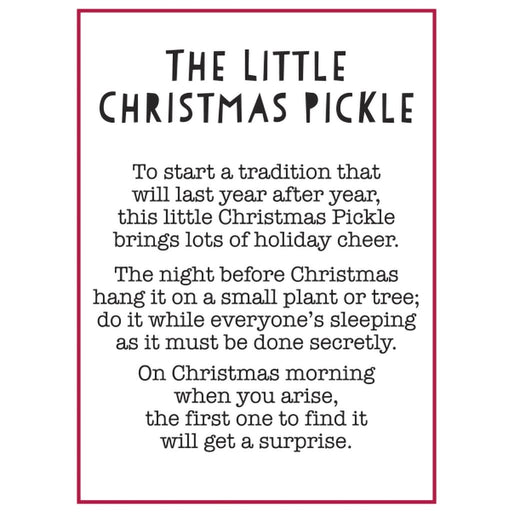 Ganz : Ornament - The Little Christmas Pickle - Ganz : Ornament - The Little Christmas Pickle