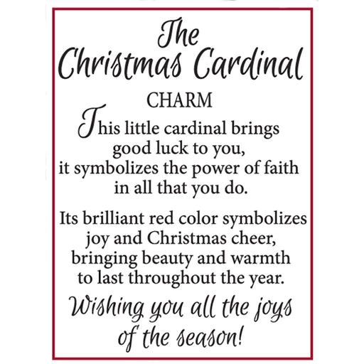 Ganz : The Christmas Cardinal Charm - Ganz : The Christmas Cardinal Charm - Annies Hallmark and Gretchens Hallmark, Sister Stores