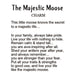 Ganz : The Majestic Moose Charm - Ganz : The Majestic Moose Charm