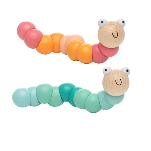 Ganz : Wooden Twisty Worm - Assorted by color/style - Ganz : Wooden Twisty Worm - Assorted by color/style