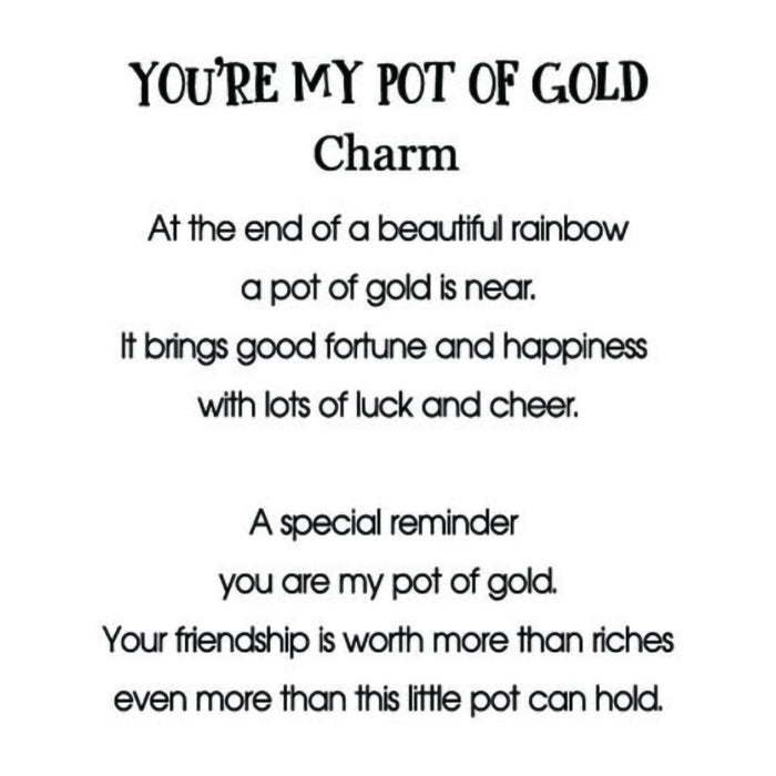 Ganz : You're My Pot of Gold Charm - Ganz : You're My Pot of Gold Charm