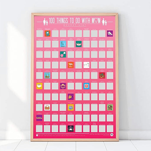 Gift Republic : 100 Things To Do With Mom Scratch Off Activity Poster -