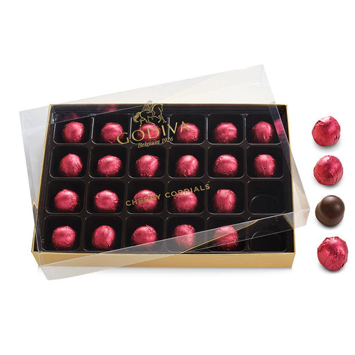GODIVA : Cherry Cordial Gift Box, 24pc - GODIVA : Cherry Cordial Gift Box, 24pc