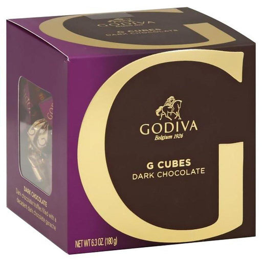 GODIVA : Classic Dark Chocolate G Cube Box (2 Asstd Sizes) -