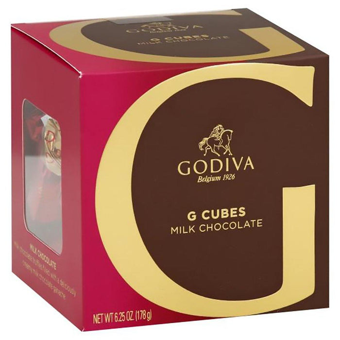 GODIVA : Classic Milk Chocolate G Cube Box (2 Asstd Sizes) -